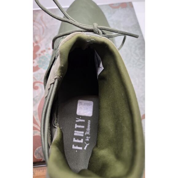 PUMA X FENTY RHIANNA HI TRAINER CYPRESS GREEN SIZE 11 US - Picture 4 of 9